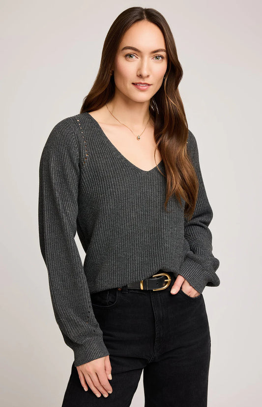 Hailey Sweater-Charcoal- Gentle Fawn