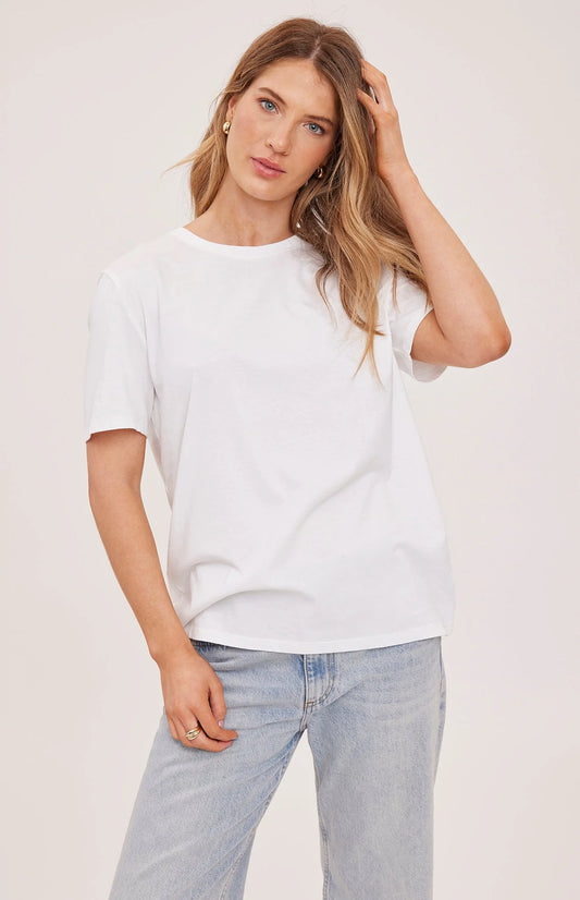 Victoria T-Shirt-White-Gentle Fawn