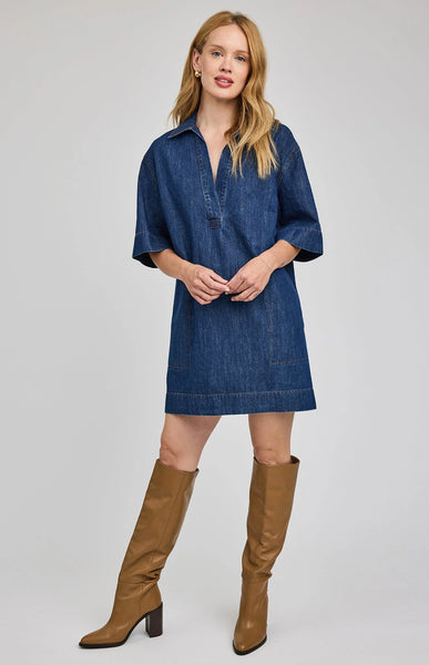 Evelina Mini Dress-Gentle Fawn - Uforia Muse 