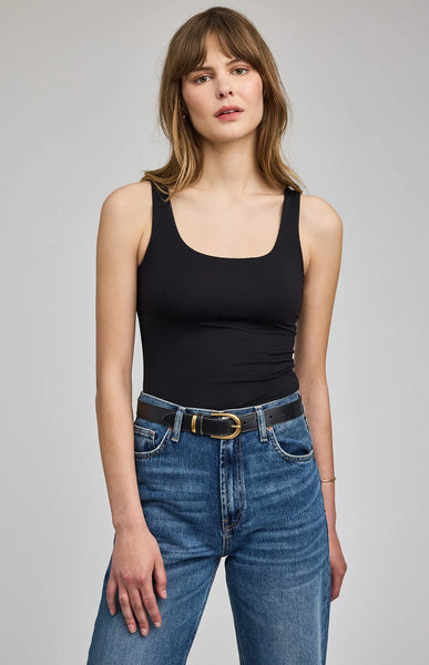 Blanche Tank-Black-Gentle Fawn - Uforia Muse 