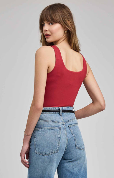 Blanche Tank-Garnet-Gentle Fawn - Uforia Muse 