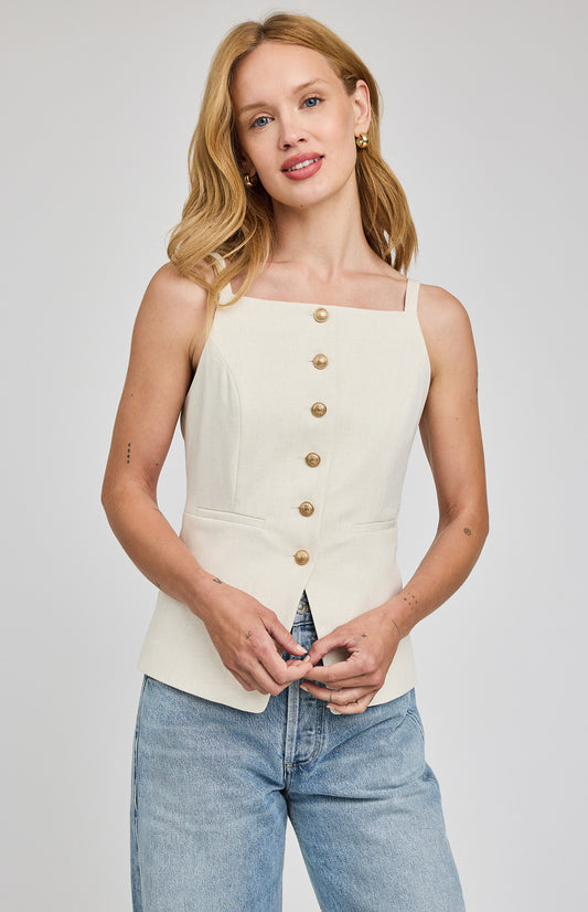 Harper Vest Top-Gentle Fawn - Uforia Muse 