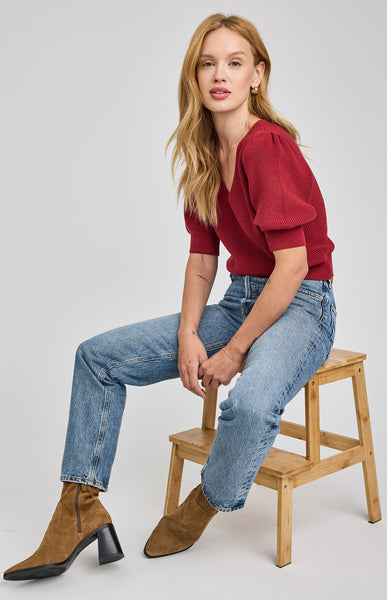 Phoebe S/S Knit-Gentle Fawn - Uforia Muse 