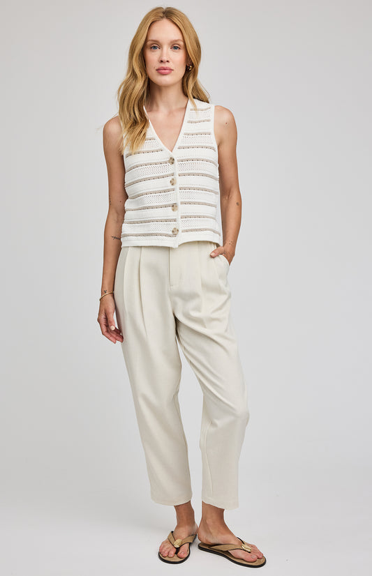 Francesca Wide Leg Pant- Gentle Fawn - Uforia Muse 