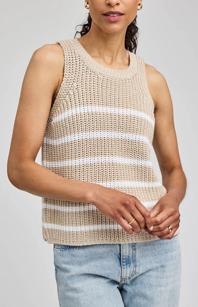 Andrea Knit Top-White-Gentle Fawn