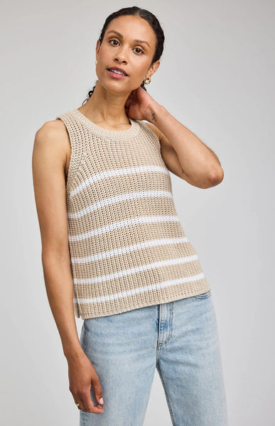Andrea Knit Top-White-Gentle Fawn