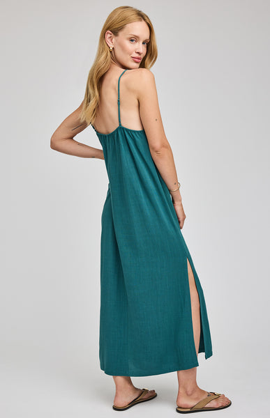 Twyla Dress-Lagoon-Gentle Fawn - Uforia Muse 