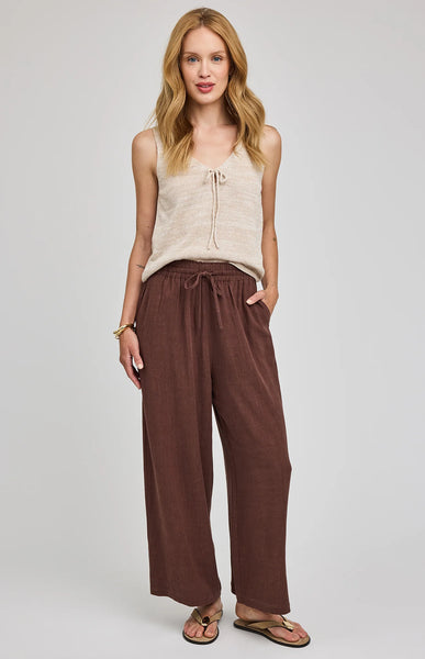 Arlo Linen Pant- Gentle Fawn - Uforia Muse 