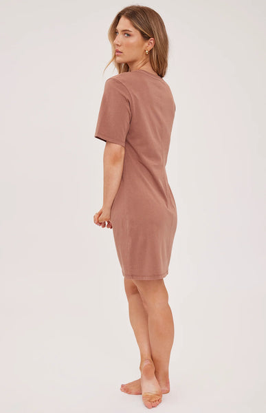 Cindy Dress- Cappucino- Gentle Fawn - Uforia Muse 