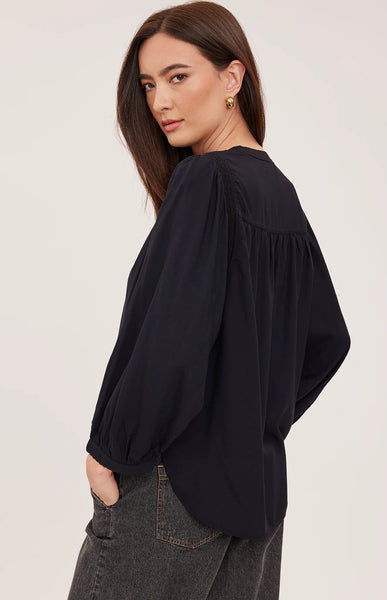 Ashlyn Blouse-Black-Gentle Fawn