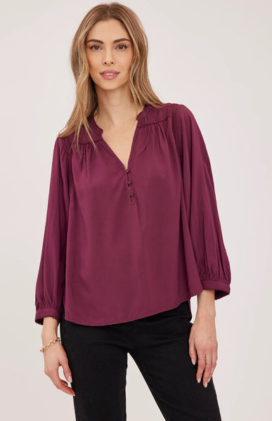 Ashlyn Blouse-Fig-Gentle Fawn