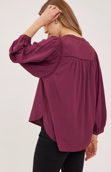 Ashlyn Blouse-Fig-Gentle Fawn