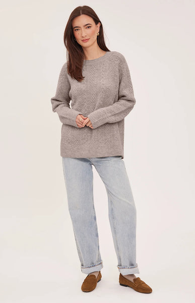 Lori Cable Sweater- Gentle Fawn
