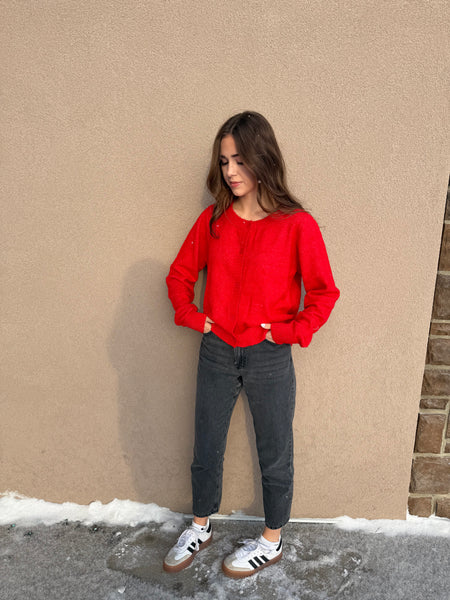 Scarlett Button Cardigan - Uforia Muse 