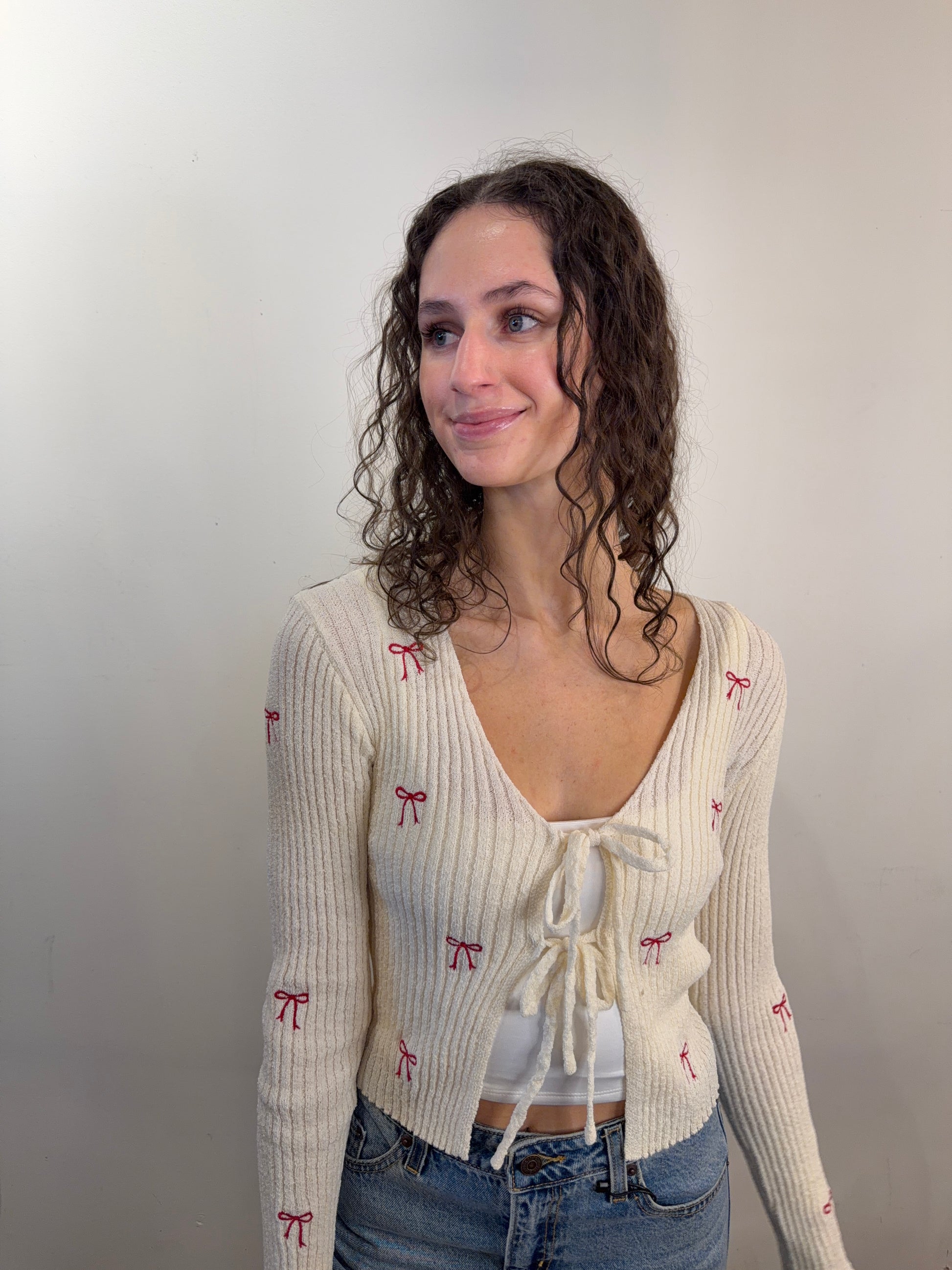 Thea Bow Cardigan - Uforia Muse 