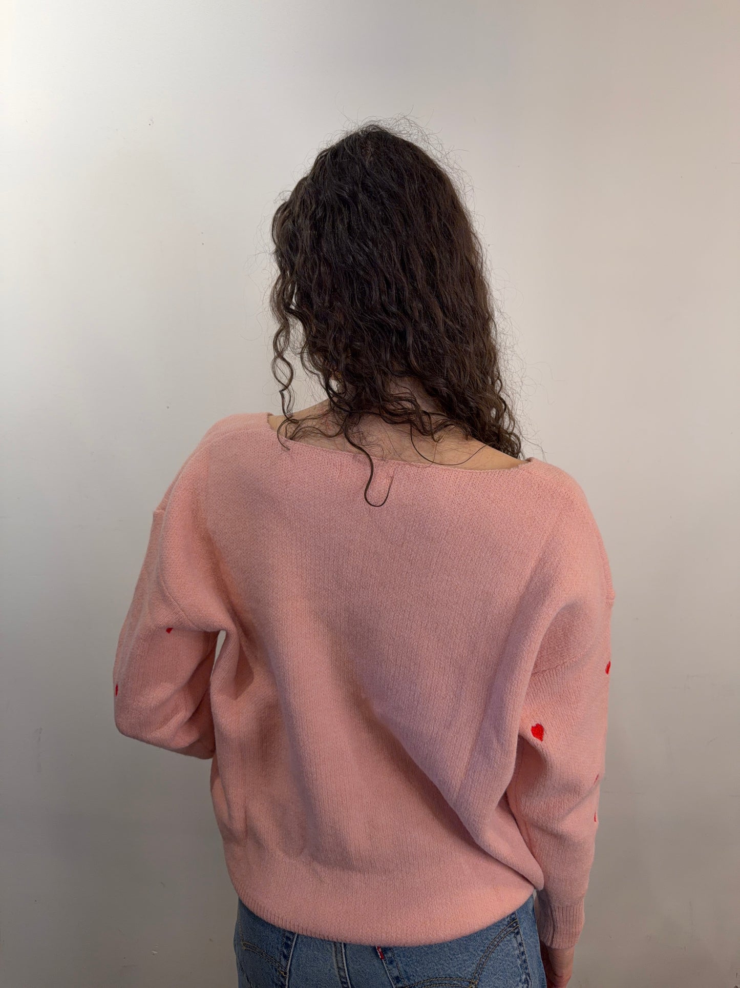 Heart Pattern Sweater - Uforia Muse 