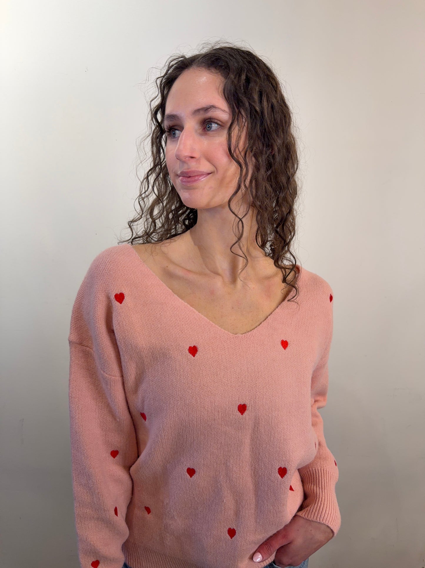 Heart Pattern Sweater - Uforia Muse 