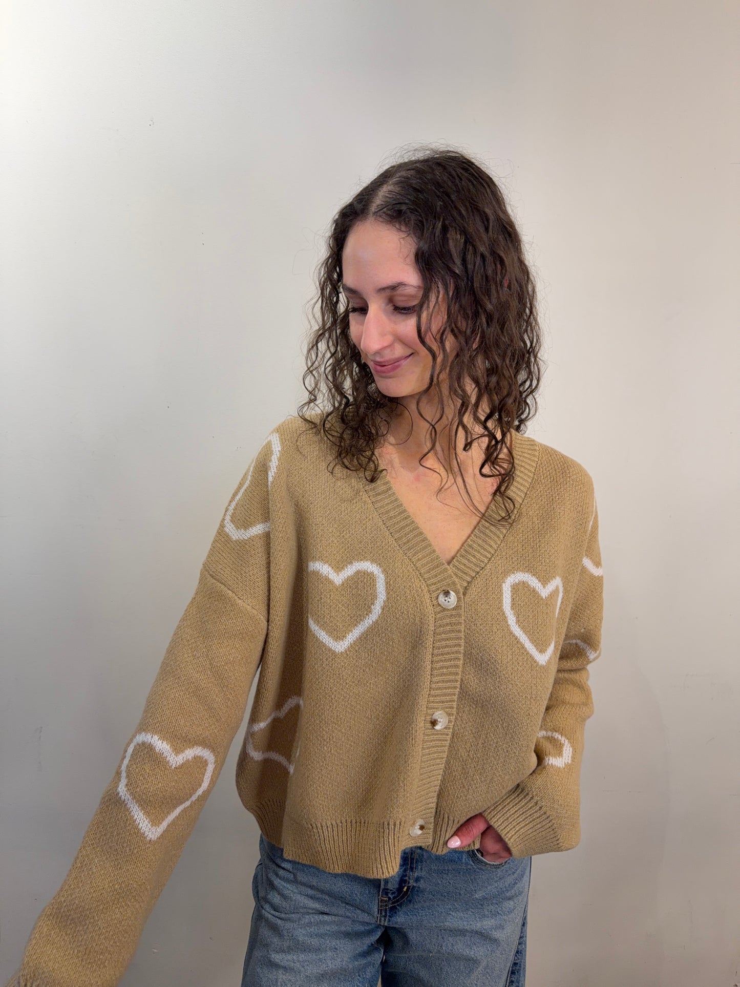 Love Is In The Air Cardigan- Taupe - Uforia Muse 