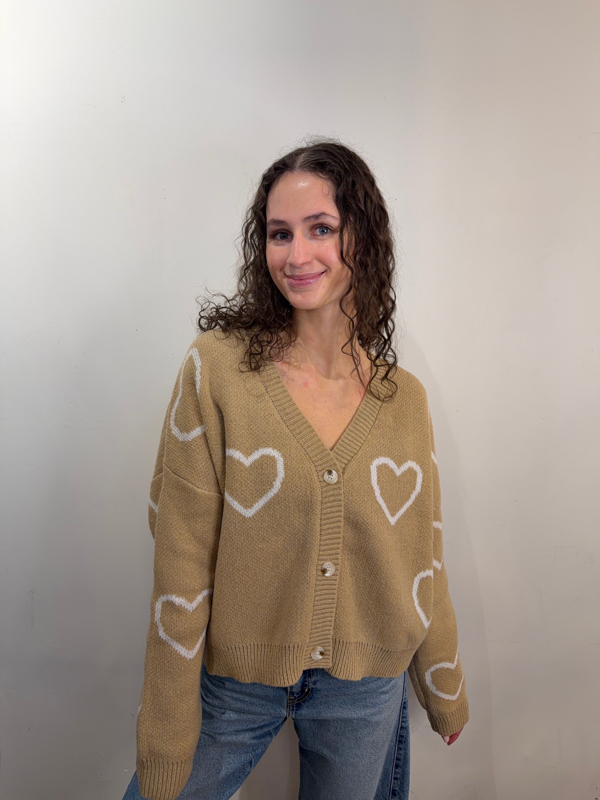 Love Is In The Air Cardigan- Taupe - Uforia Muse 