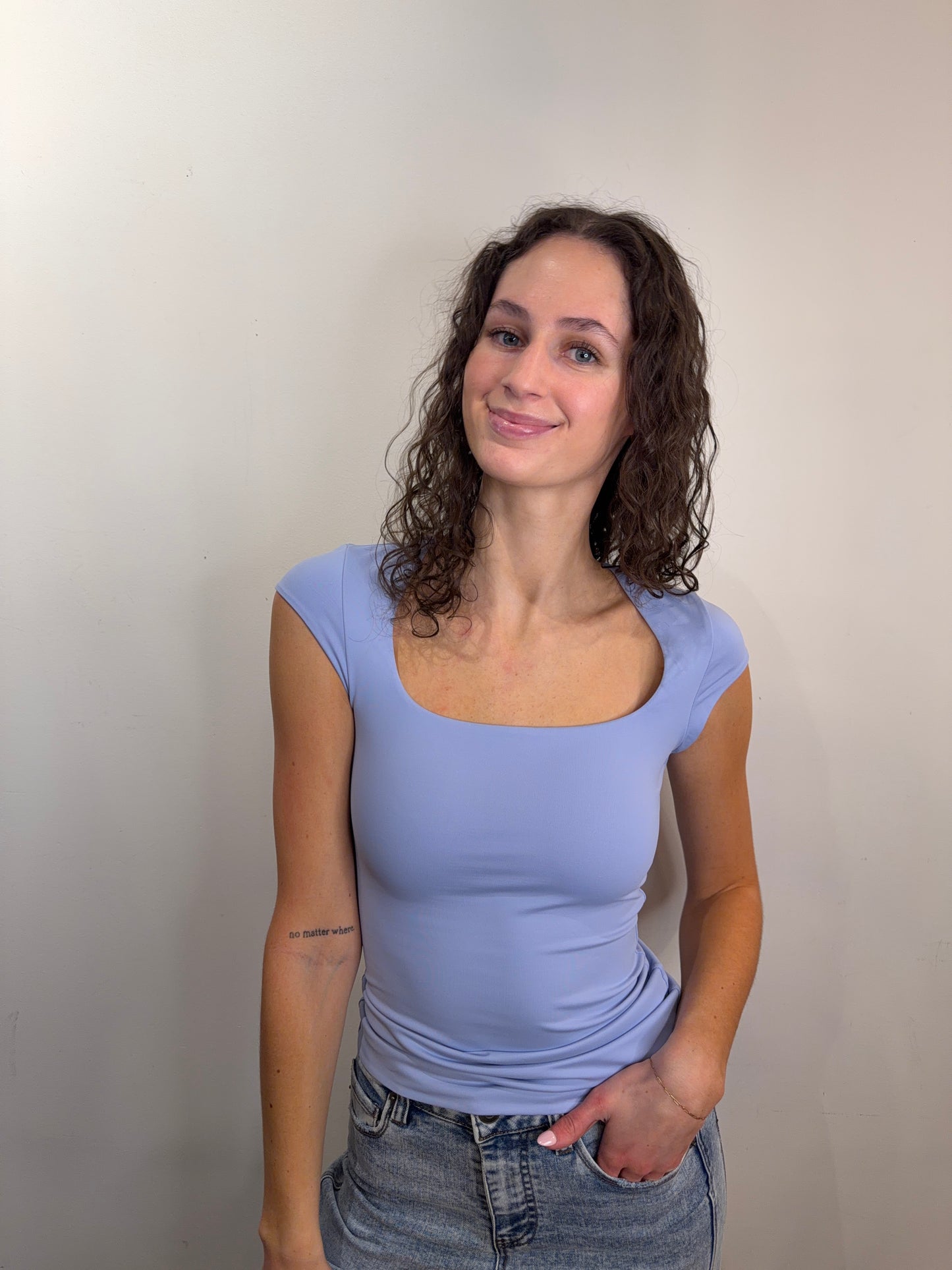 Tiara Cap Sleeve-Perri Blue-Second Skin-RD