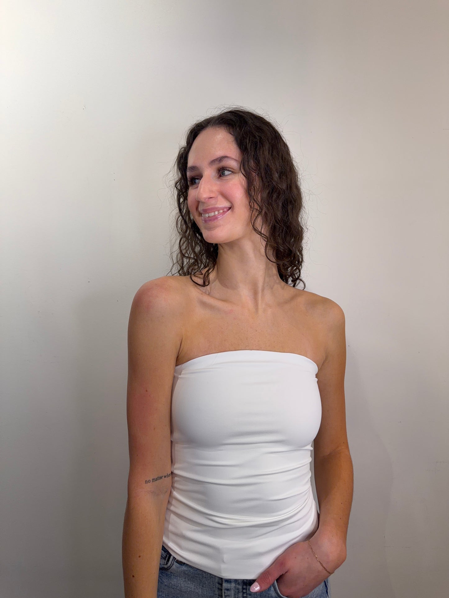 Badia Bandea Top-White-Second Skin-RD Style