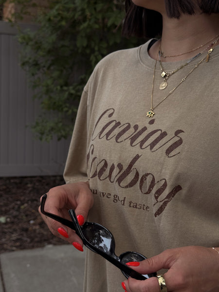 Cowboy Caviar Tee- Shop Teach - Uforia Muse 