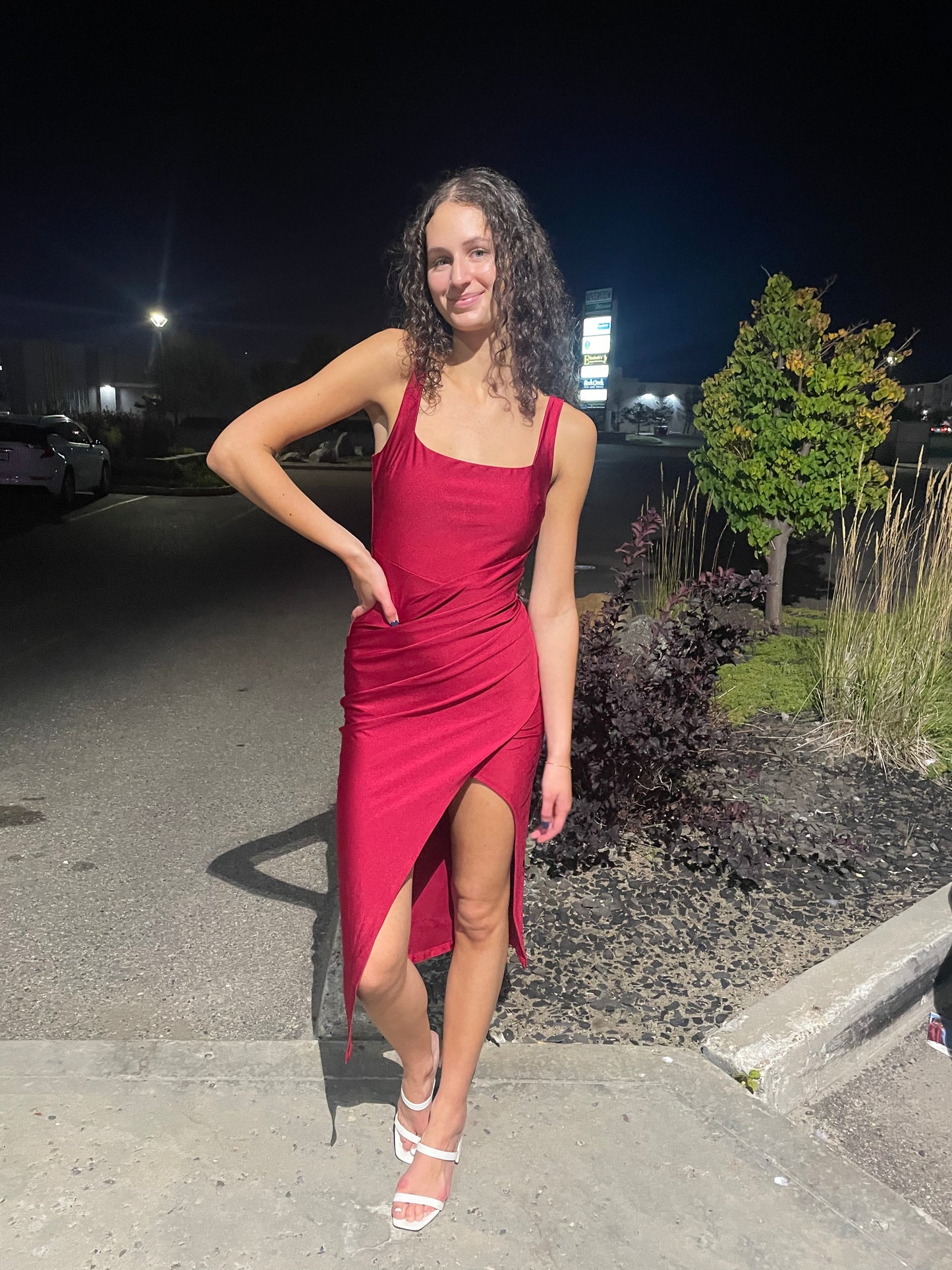 Calloway Dress-Crimson