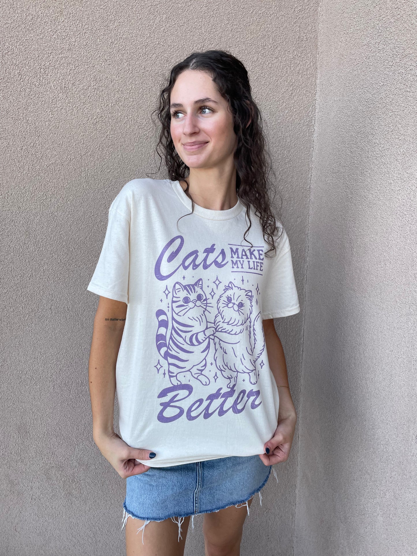 Cats Make Life Better Tee