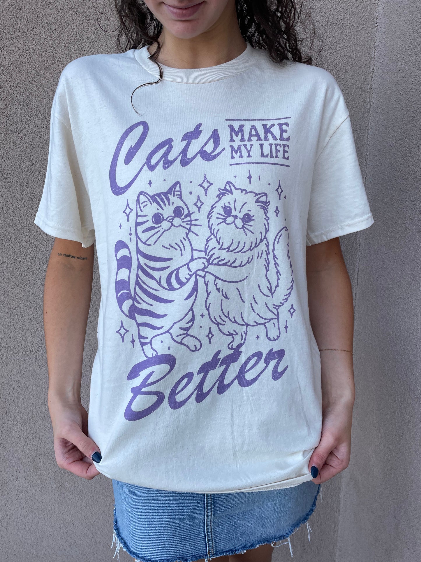 Cats Make Life Better Tee