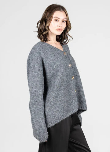 Oversized Cardi-Grey