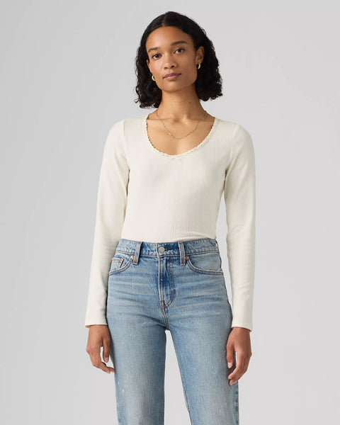 Dry Goods Pointelle Top-Levis
