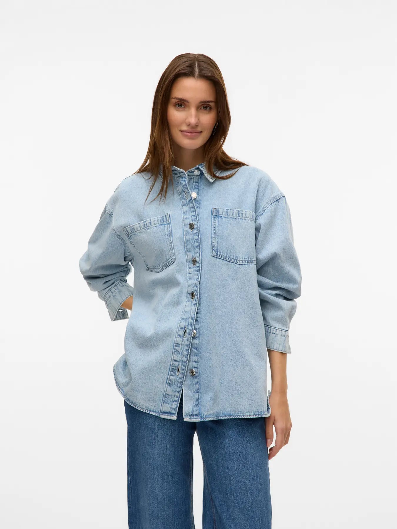 Jennie Oversize Denim Shirt- Vero Moda