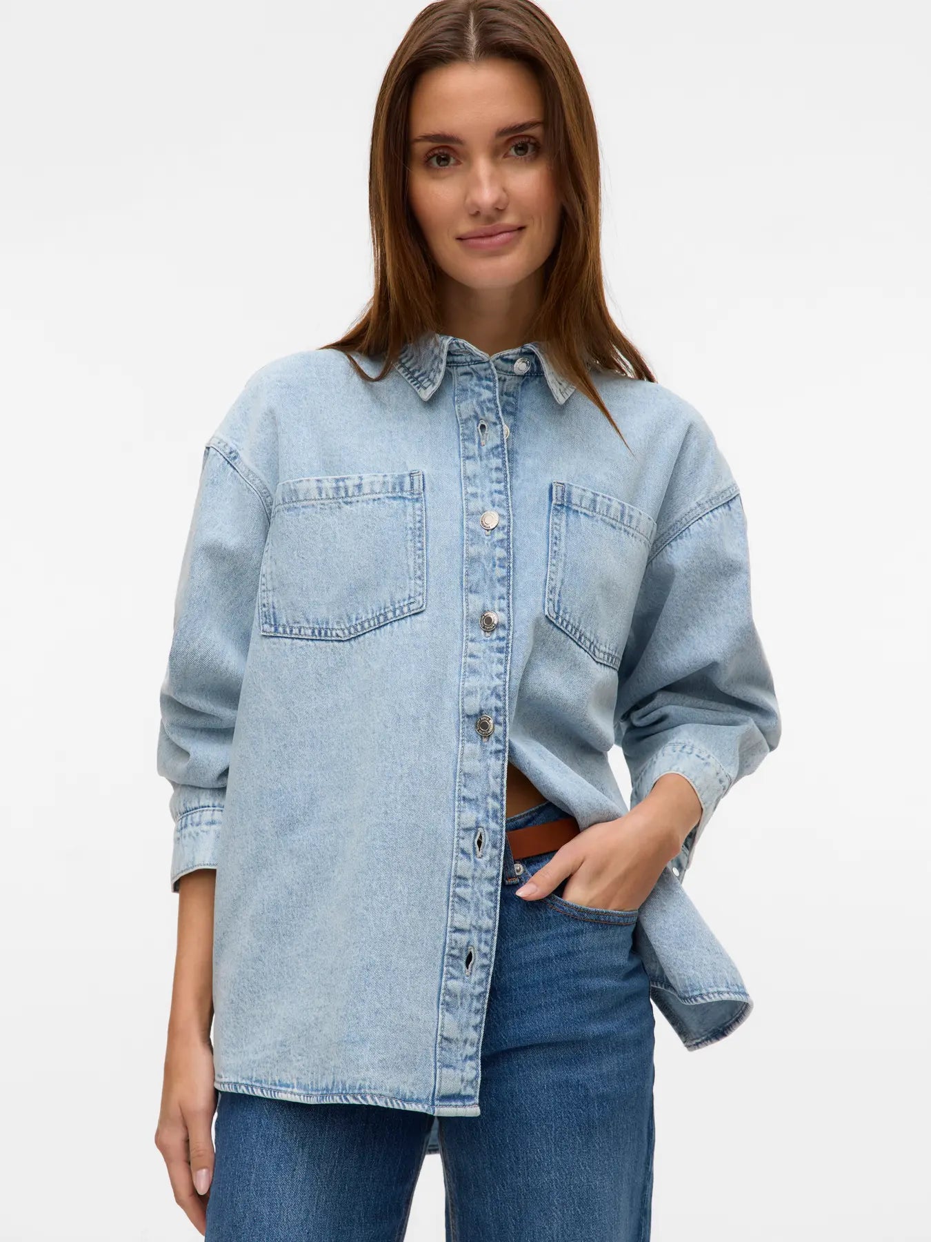 Jennie Oversize Denim Shirt- Vero Moda