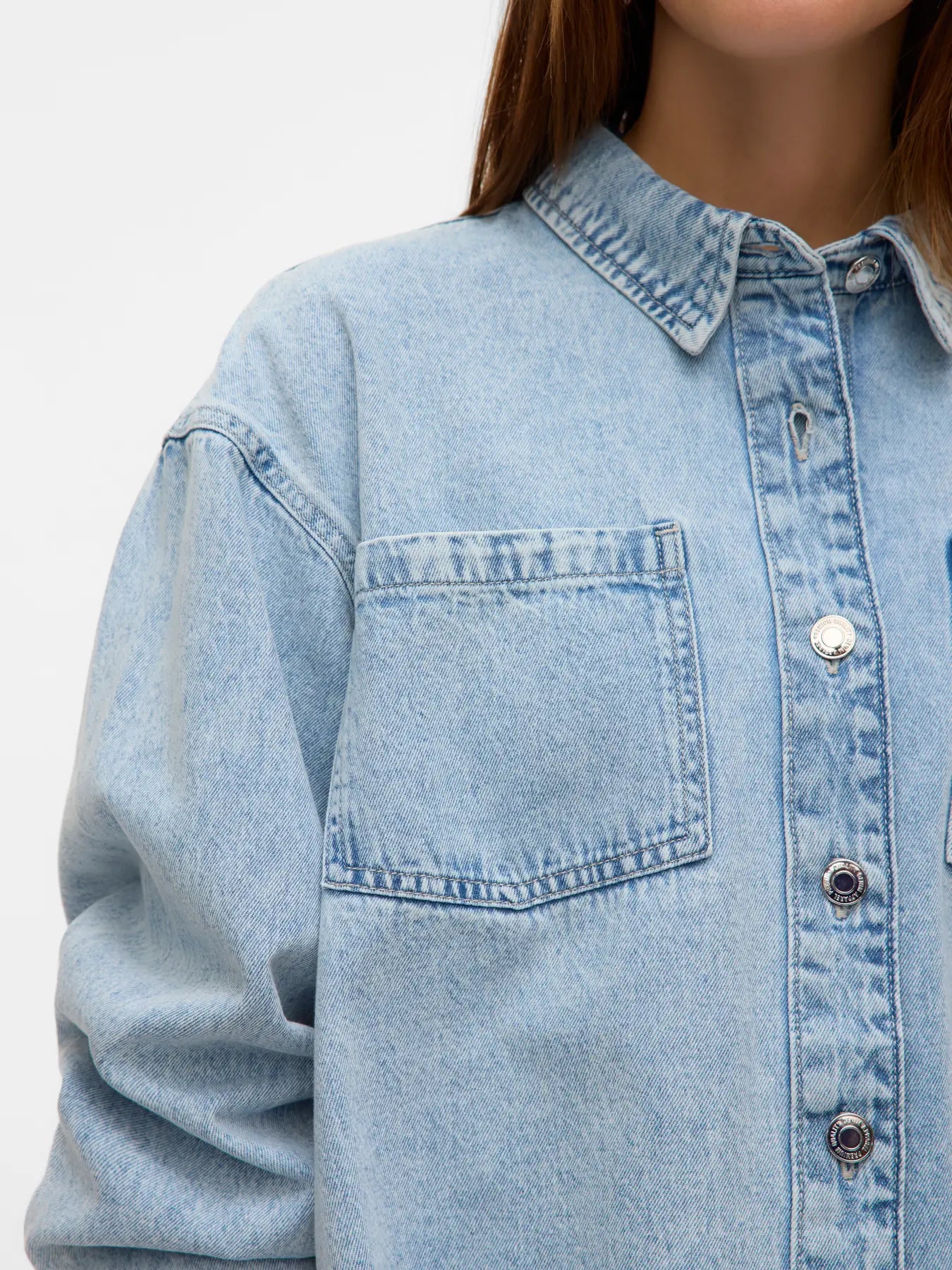 Jennie Oversize Denim Shirt- Vero Moda