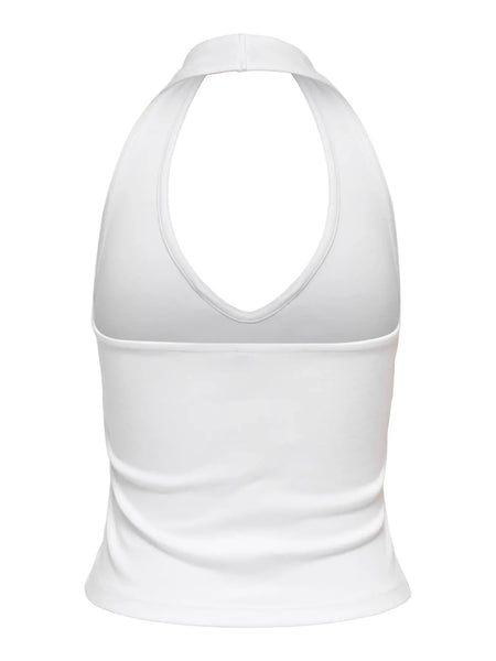 Malia Halterneck Top-Chocolate-Only - Uforia Muse 