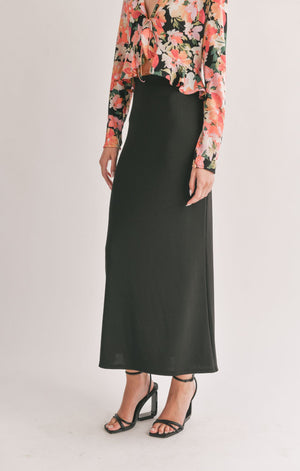 Icon Maxi Skirt- Sage The Label