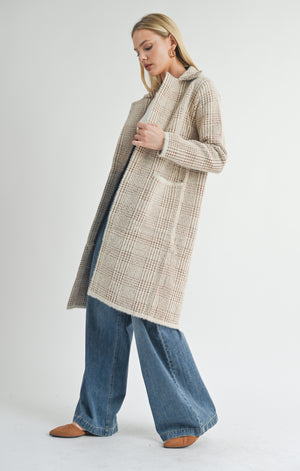 Soft Mohair Coat- Sage The Label