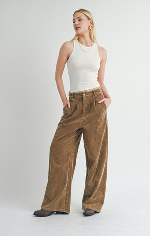 Kahlo Cord Pant- Sage The Label