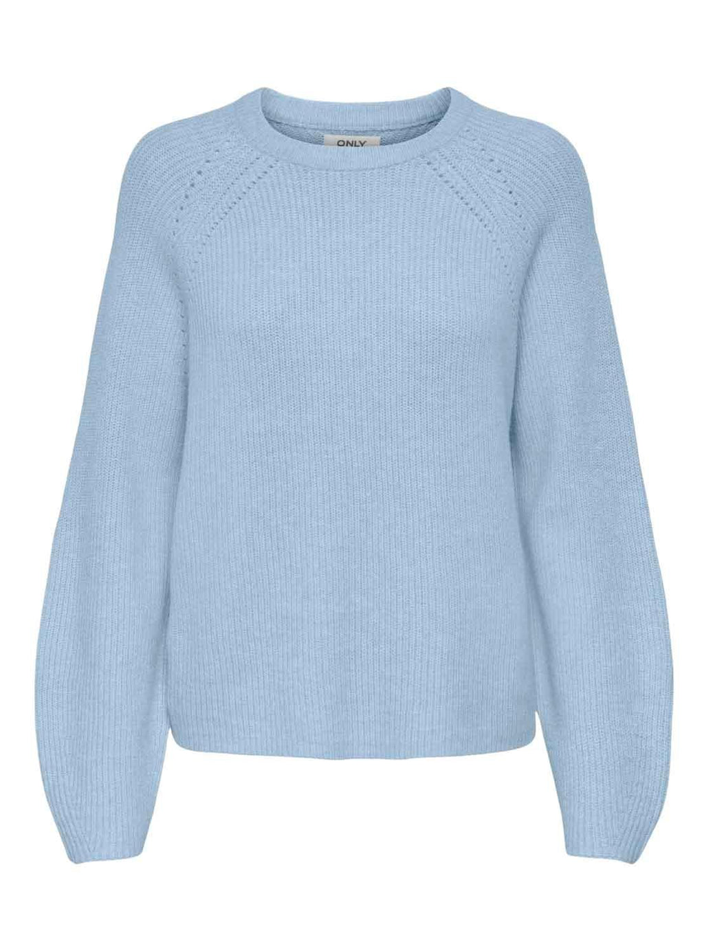 Fia Mockneck Sweater- Chambray