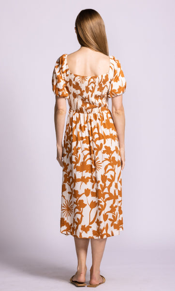 Ampere Dress- Brown- Pink Martini - Uforia Muse 