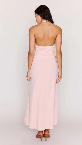 Amelia Midi Dress- Mink Pink - Uforia Muse 