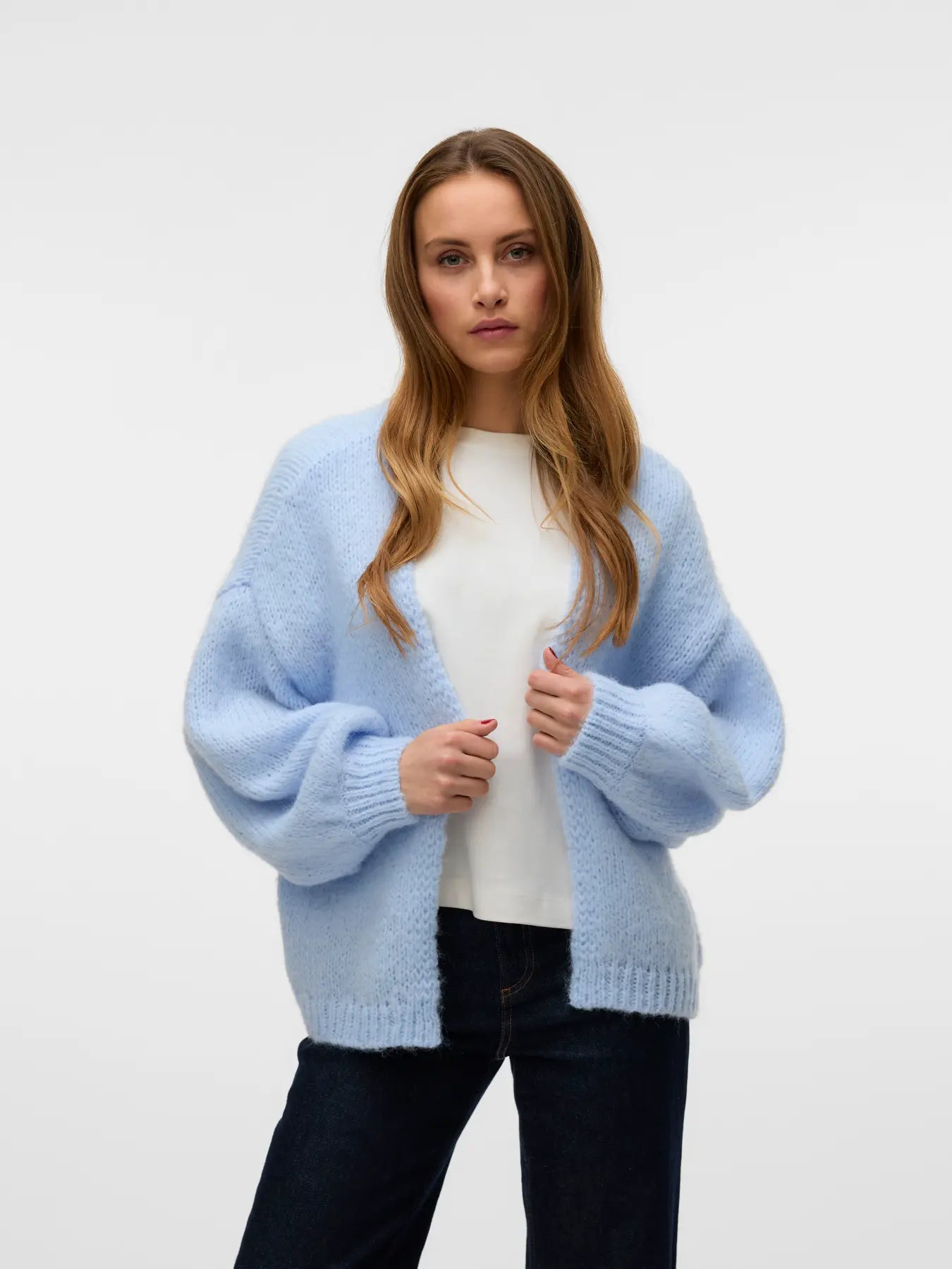 May Be Soft Cardi(soft blue)-Vero Moda
