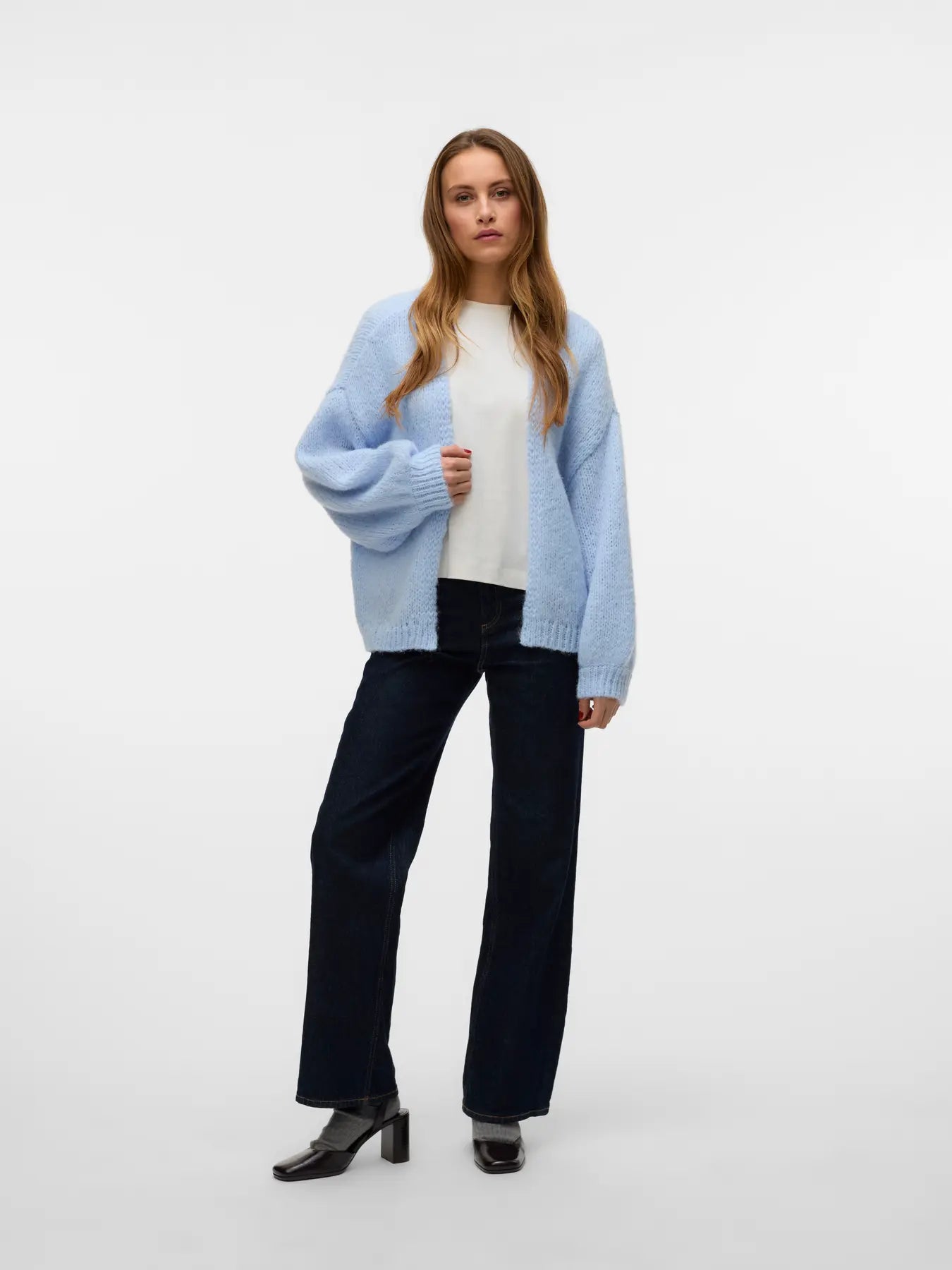 May Be Soft Cardi(soft blue)-Vero Moda