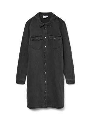 Jennie LS Denim Dress-BLK-Vero Moda