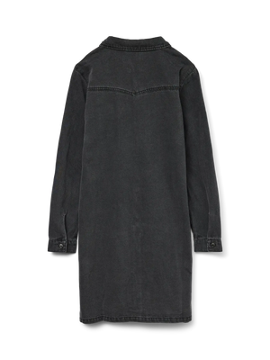 Jennie LS Denim Dress-BLK-Vero Moda