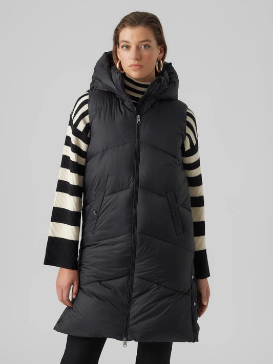 Uppsala Hood Puff Vest-Vero Moda