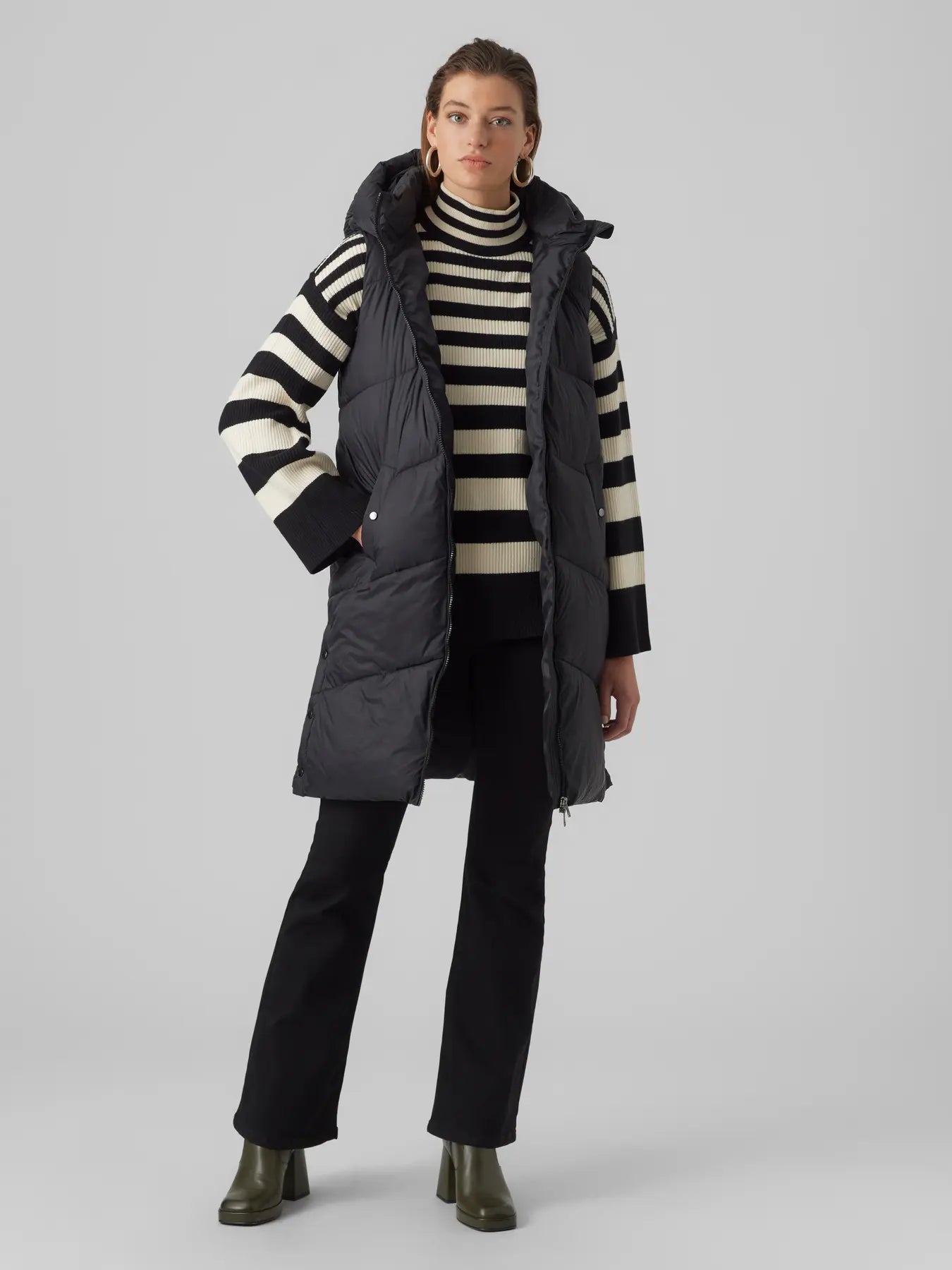Uppsala Hood Puff Vest-Vero Moda