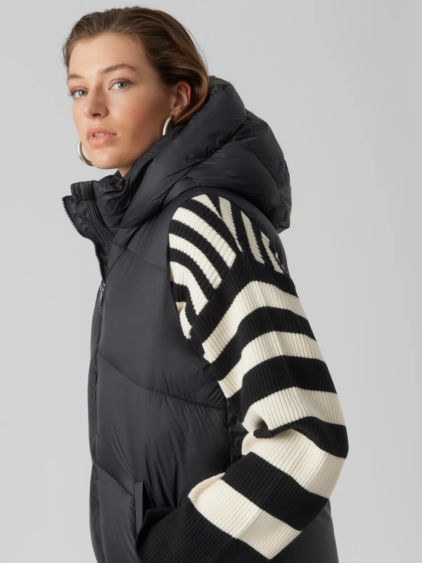 Uppsala Hood Puff Vest-Vero Moda