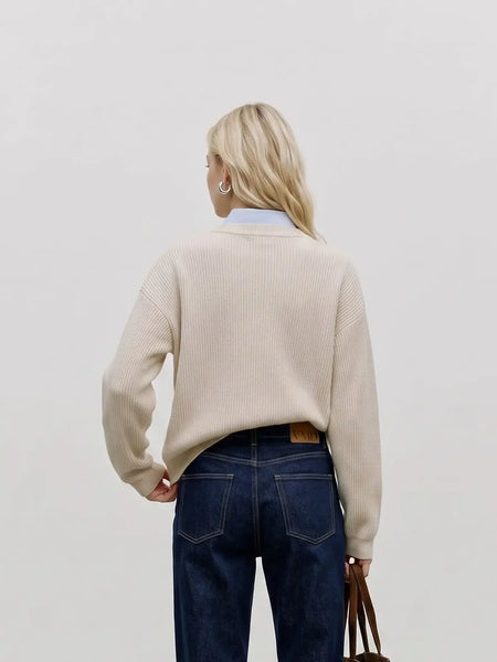 Gold Lux Pullover-Birch-Vero Moda - Uforia Muse 