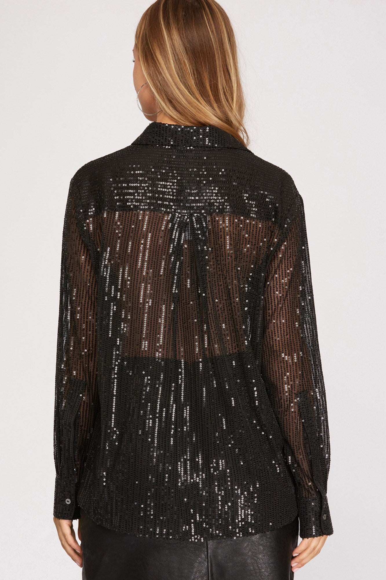 Starry Night Sequin Shirt